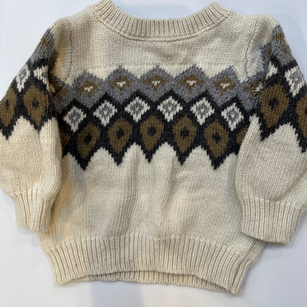 Gymboree Baby Boy Gray and Cream Sweater Duo - Picture 5 of 7